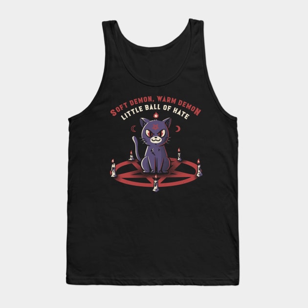 Soft Demon, Warm Demon, Little Ball of Hate Cat Tank Top by Tobe_Fonseca